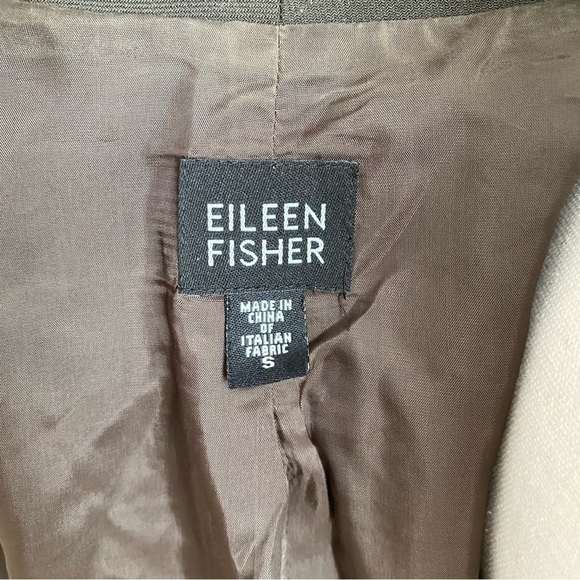 Eileen Fisher Wool Open Front Blazer size S - Picture 9 of 10